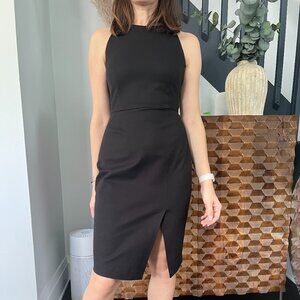 Banana Republic Office Black Sleeveless Dress Petite
